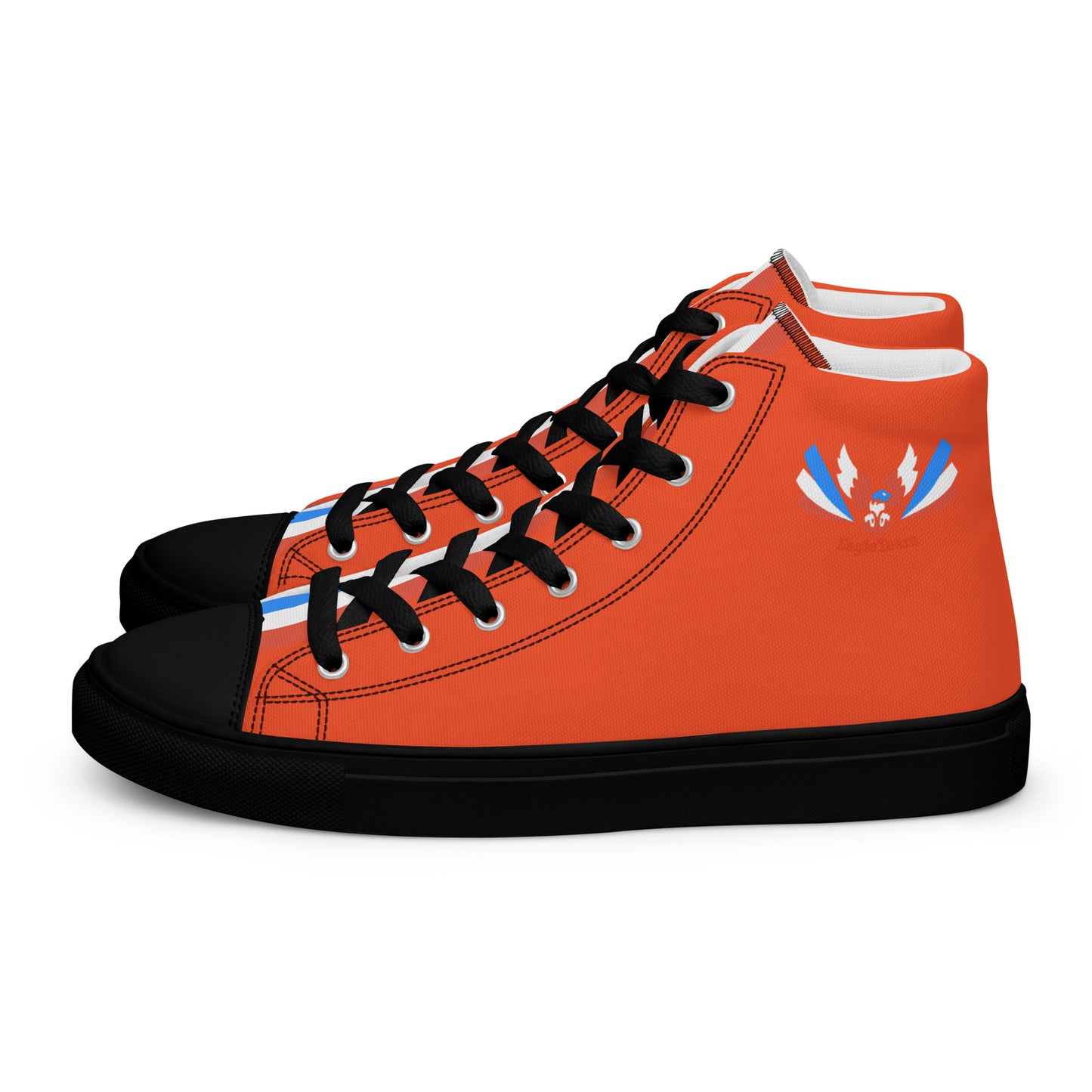 ET80 Orange high top canvas shoes