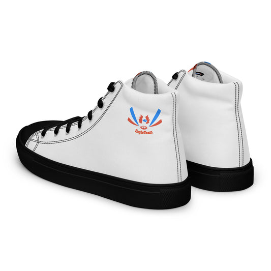 ET80 White high top canvas shoes