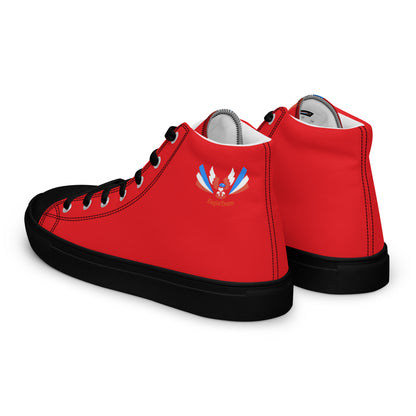 ET80 Red high top canvas shoes