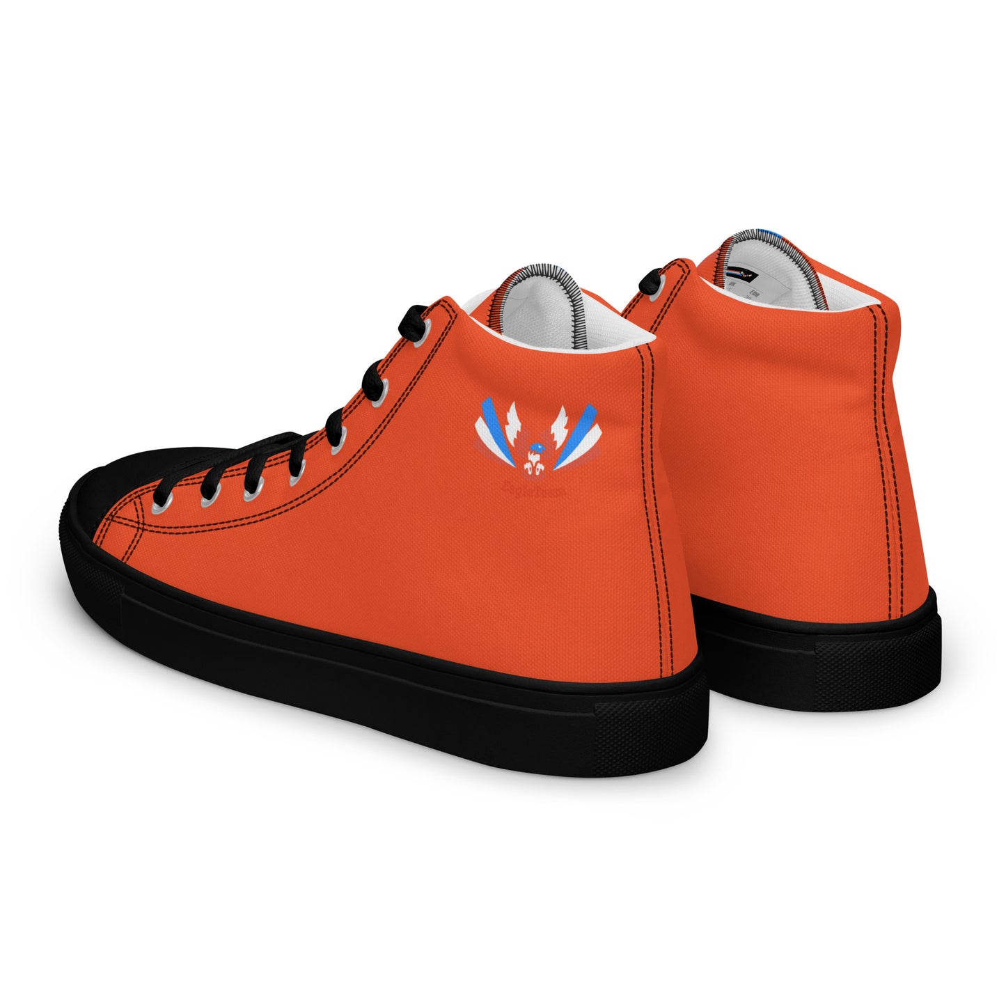 ET80 Orange high top canvas shoes