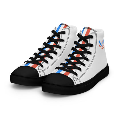 ET80 White high top canvas shoes