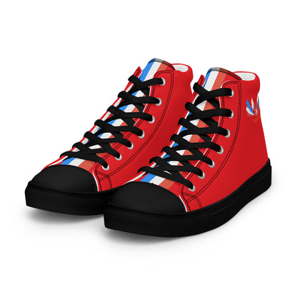 ET80 Red high top canvas shoes