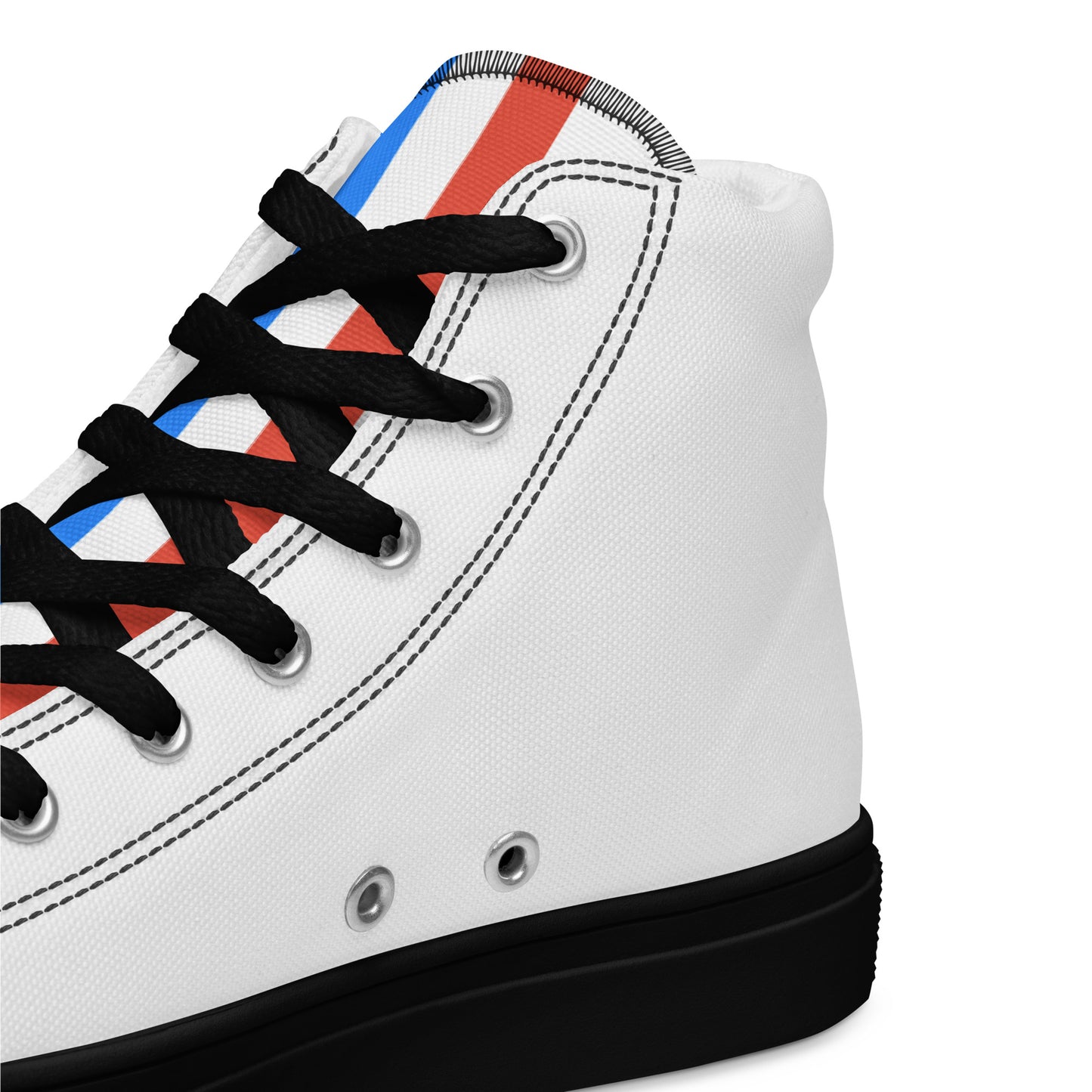 ET80 White high top canvas shoes