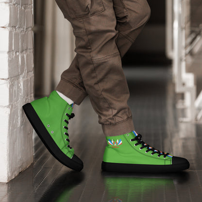 ET80 Green high top canvas shoes