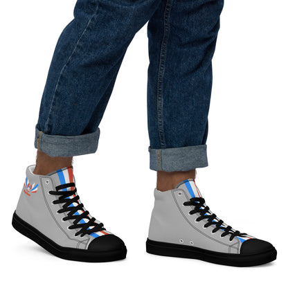 ET80 Grey high top canvas shoes