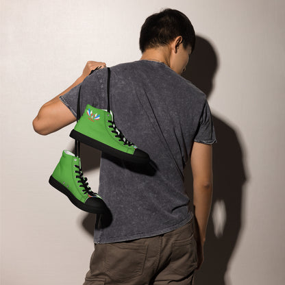 ET80 Green high top canvas shoes