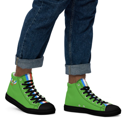 ET80 Green high top canvas shoes