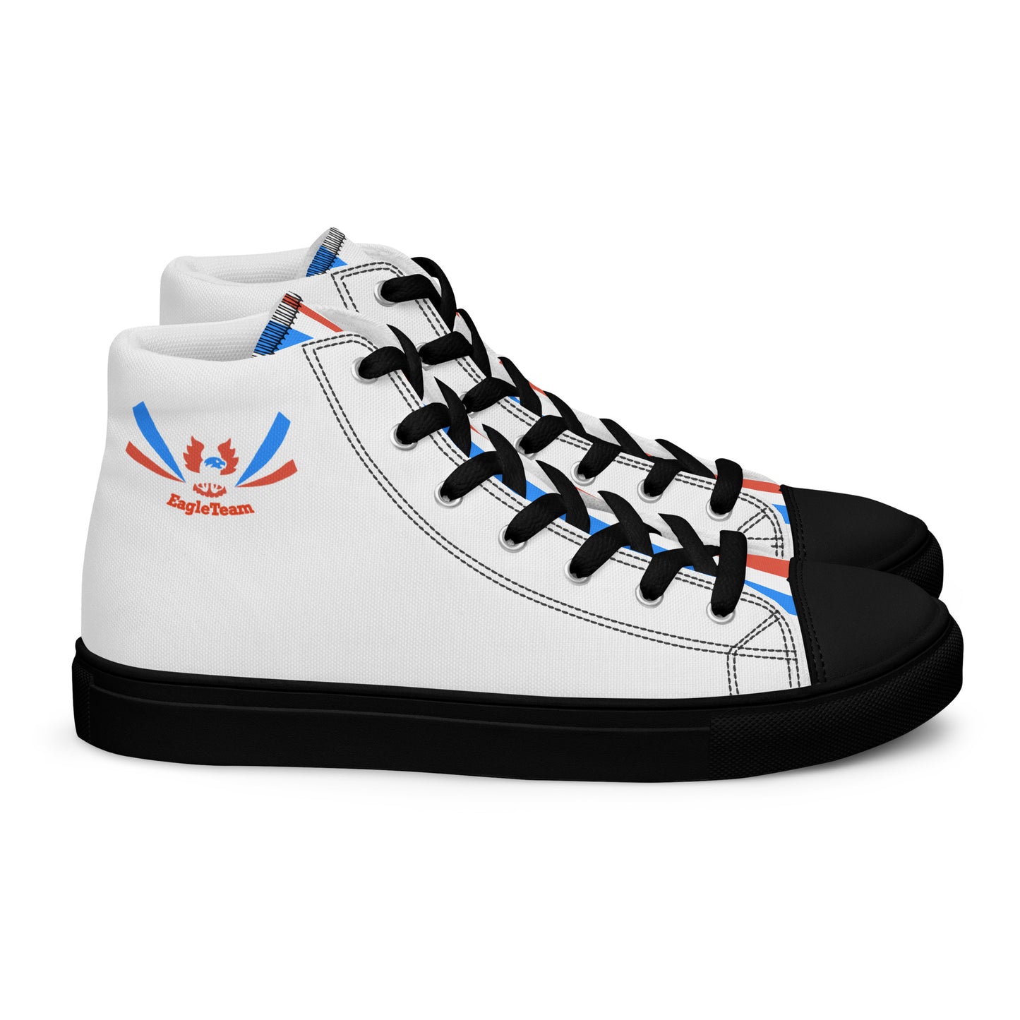 ET80 White high top canvas shoes