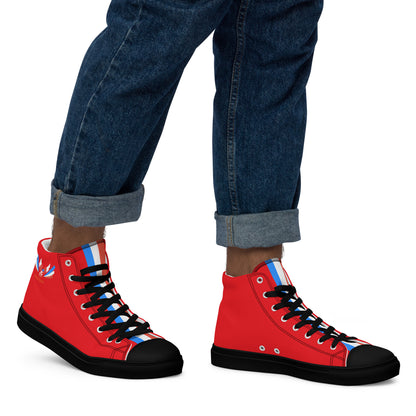 ET80 Red high top canvas shoes