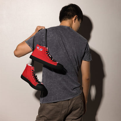 ET80 Red high top canvas shoes