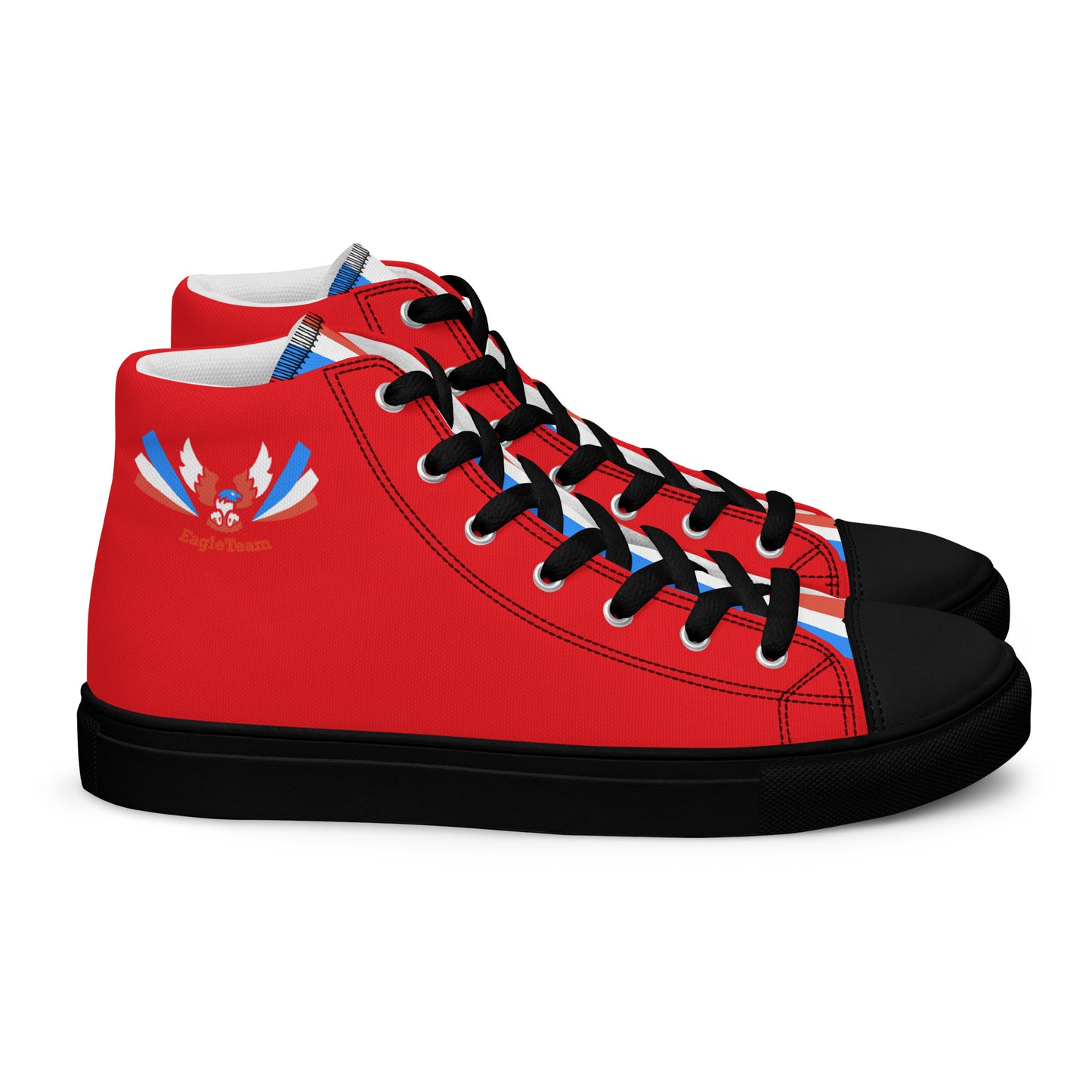 ET80 Red high top canvas shoes