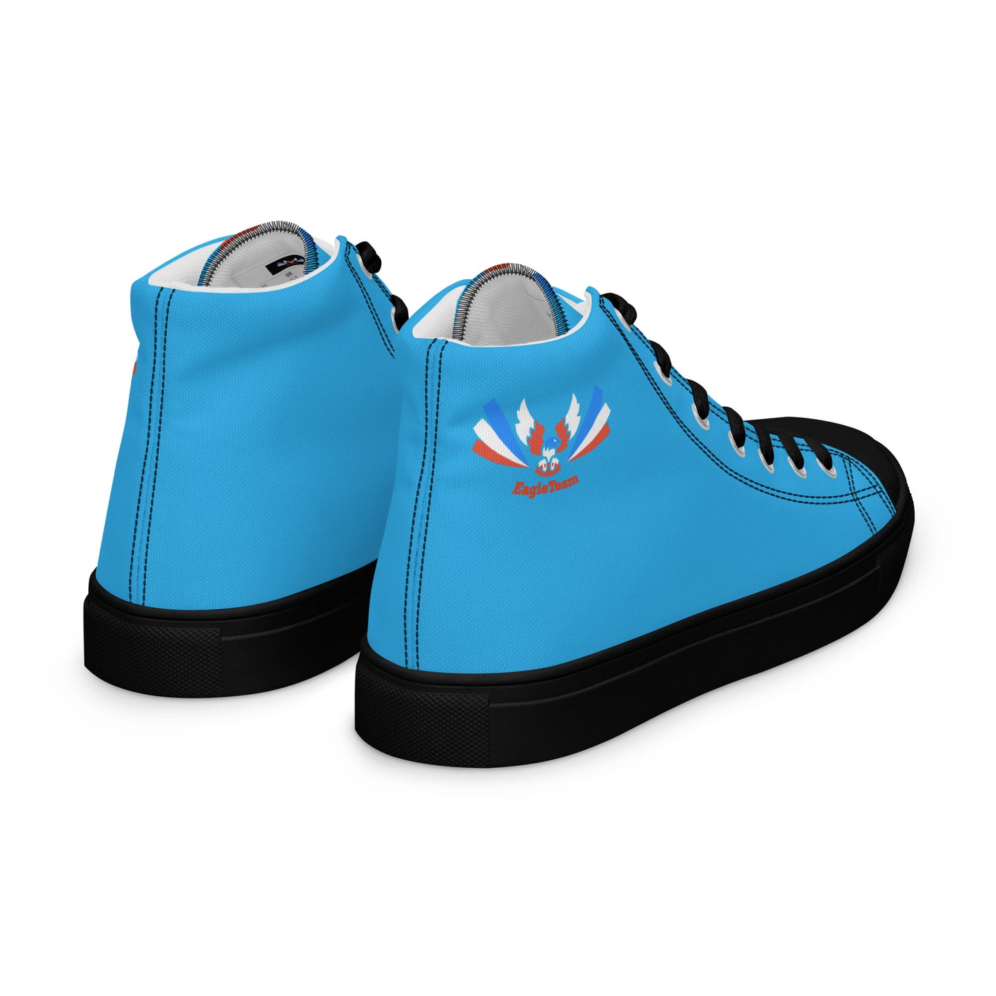 ET80 Blue high top canvas shoes