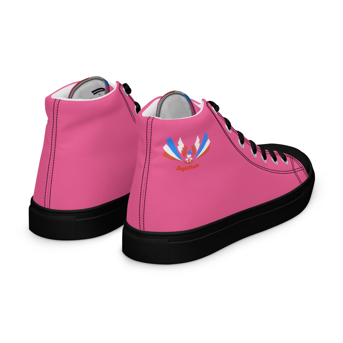 ET80 Pink high top canvas shoes