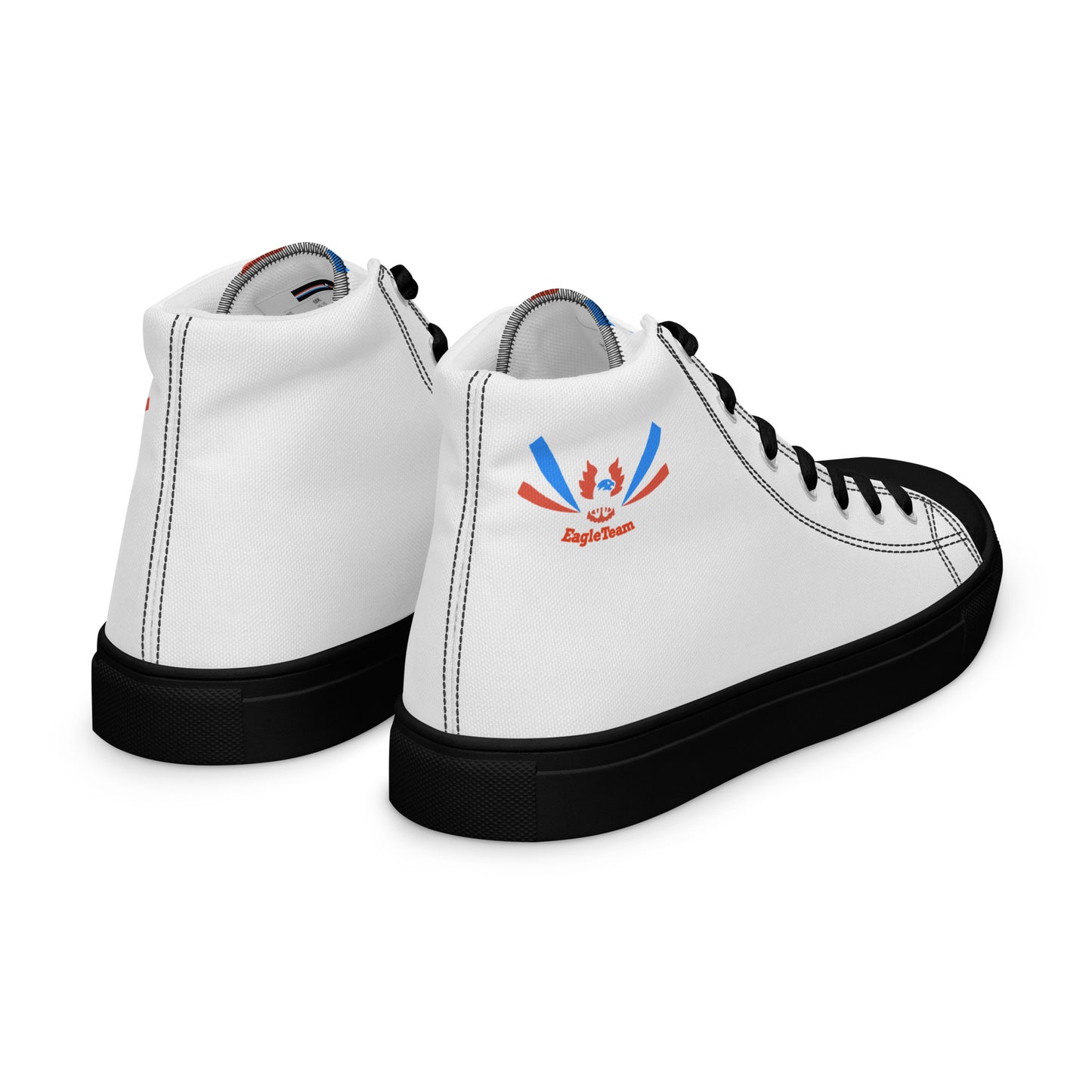 ET80 White high top canvas shoes