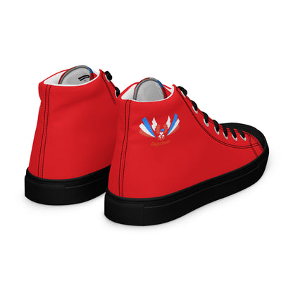 ET80 Red high top canvas shoes