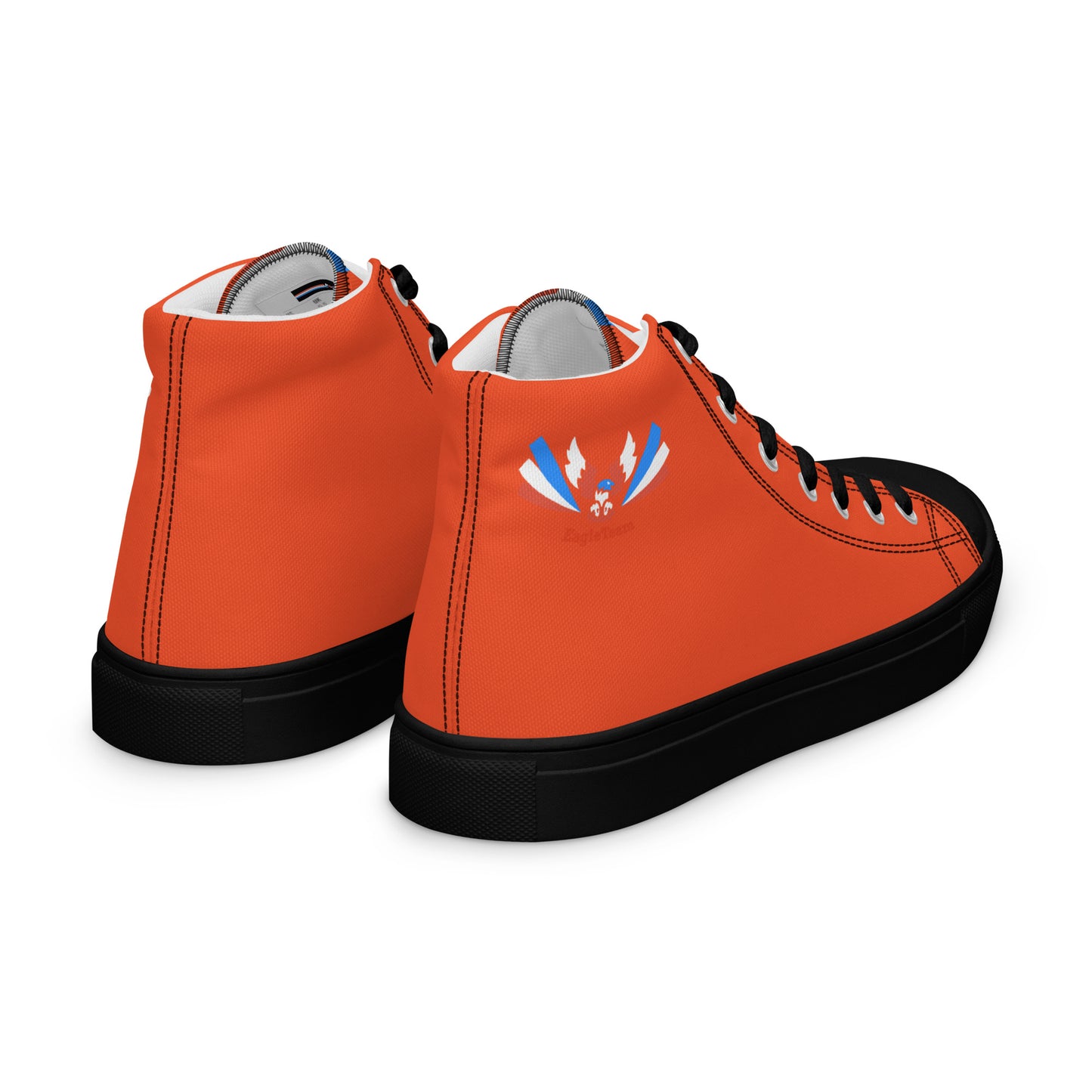 ET80 Orange high top canvas shoes