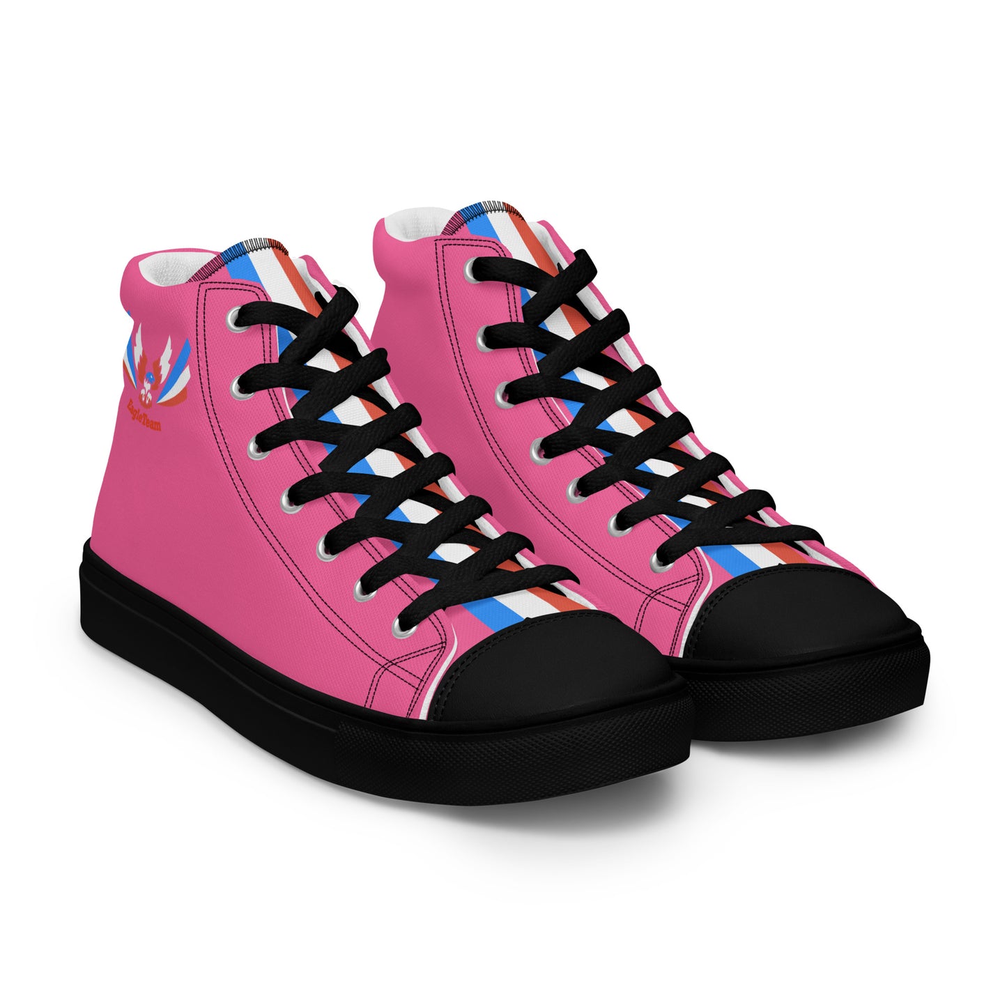 ET80 Pink high top canvas shoes