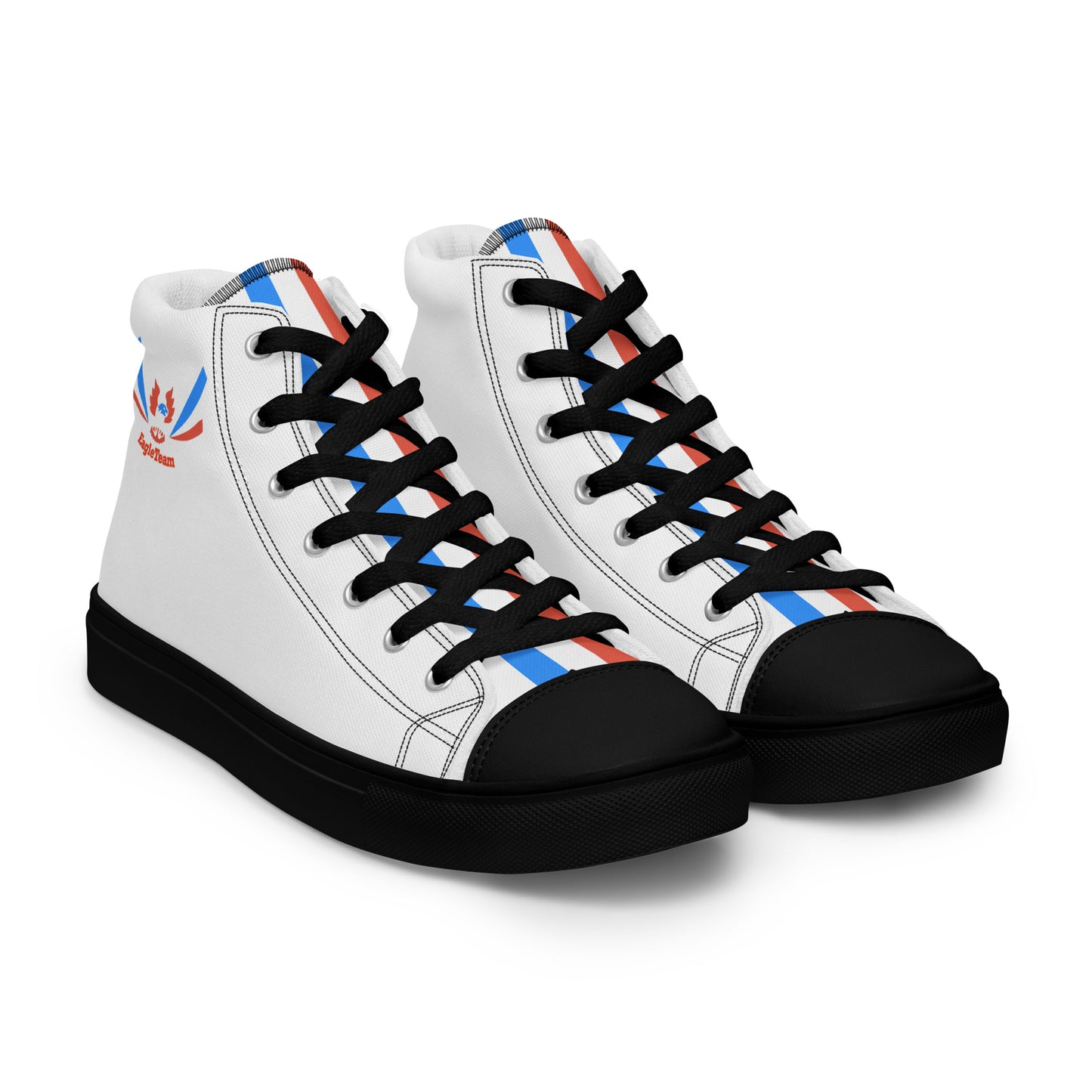 ET80 White high top canvas shoes