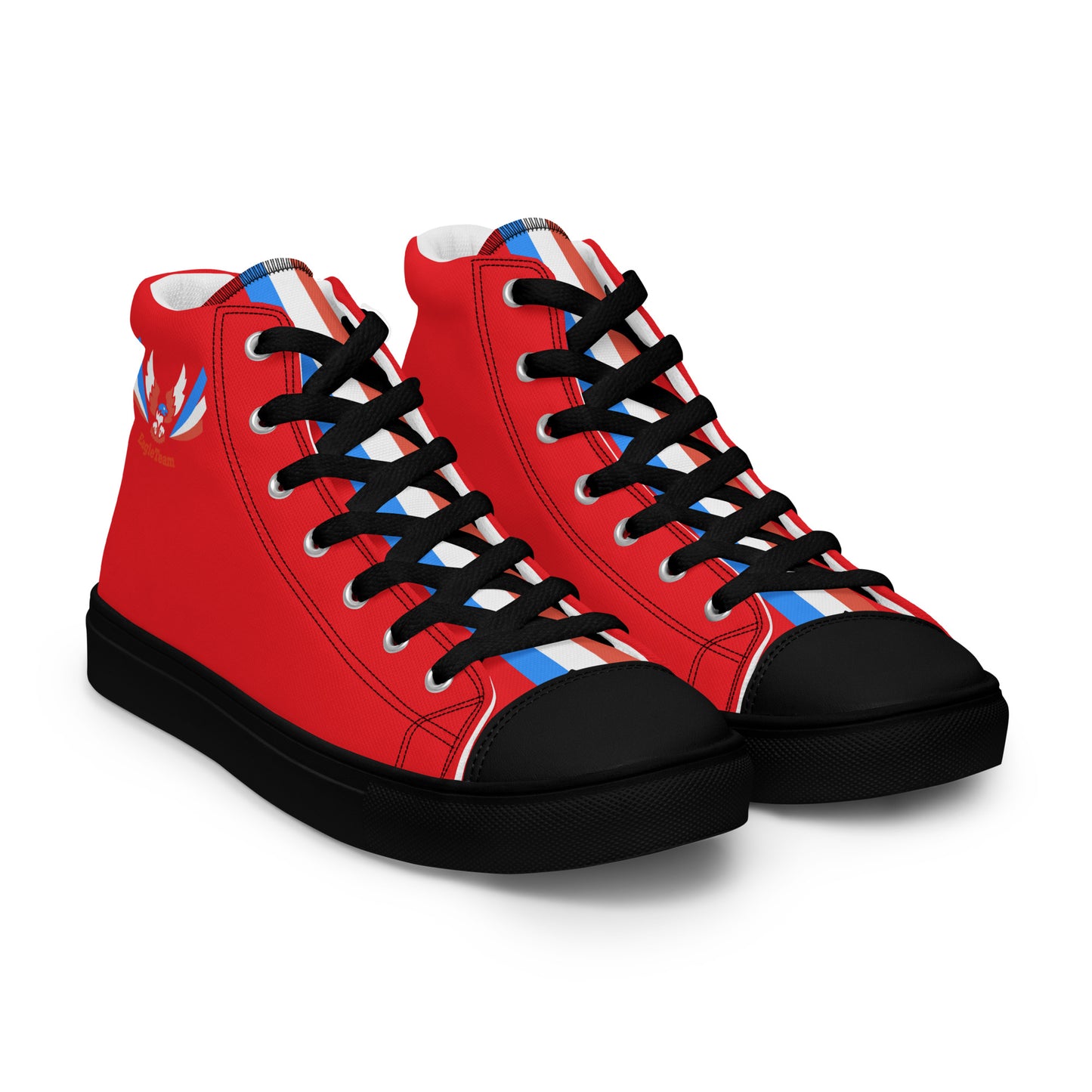 ET80 Red high top canvas shoes