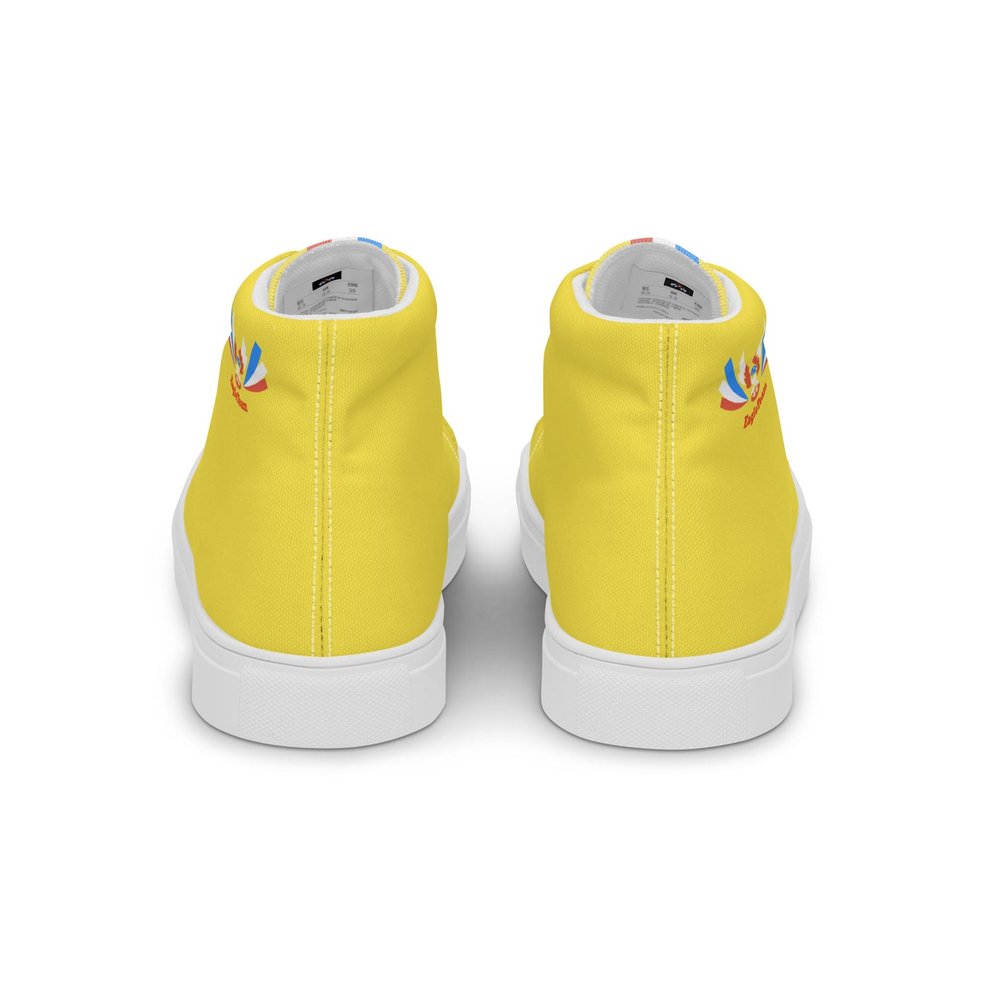 ET80 Yellow high top canvas shoes