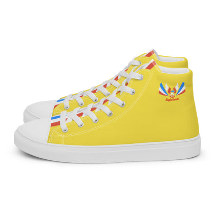 ET80 Yellow high top canvas shoes