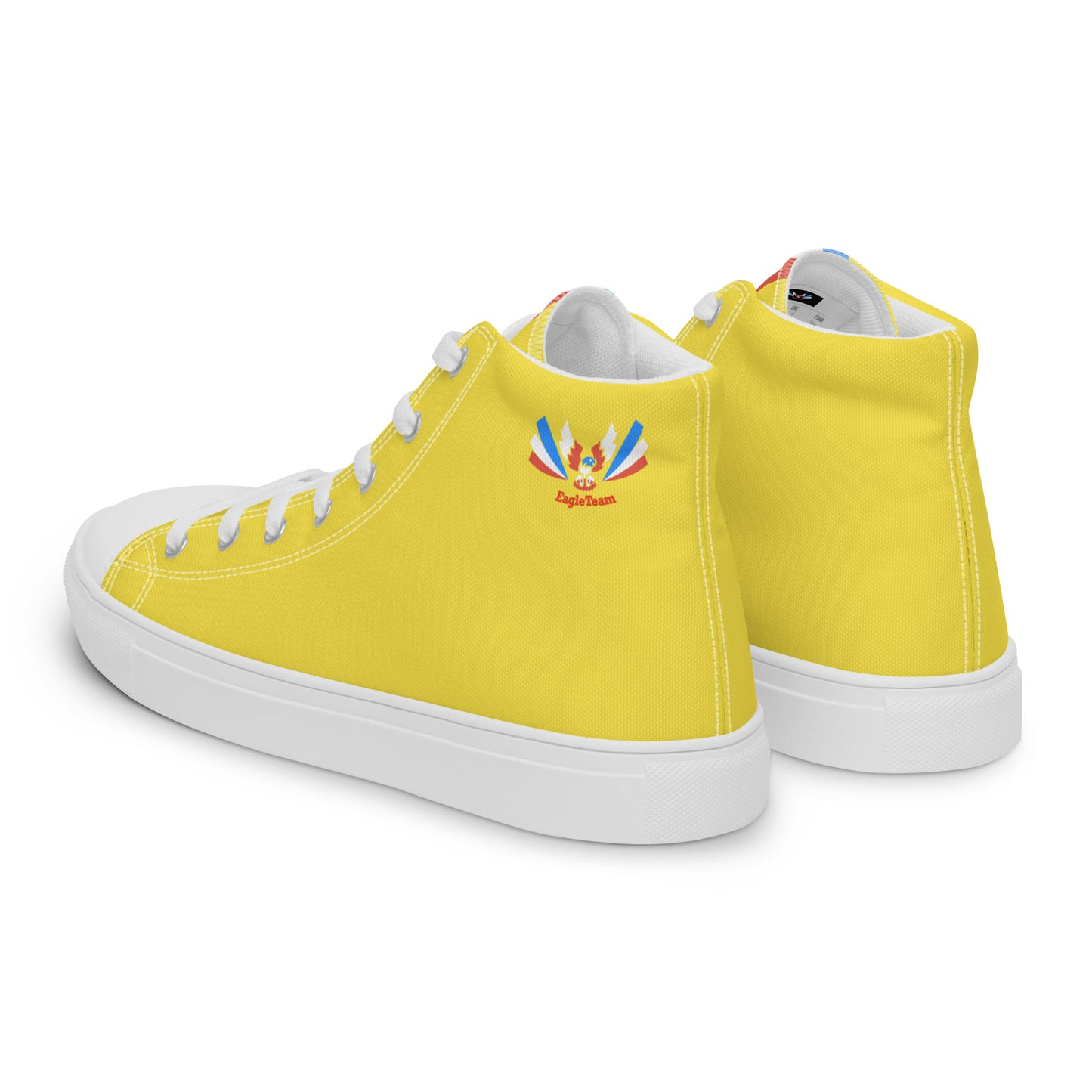 ET80 Yellow high top canvas shoes