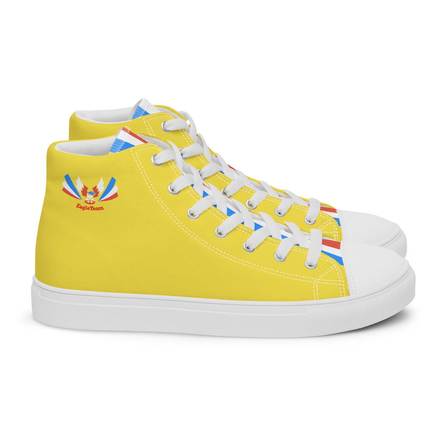 ET80 Yellow high top canvas shoes