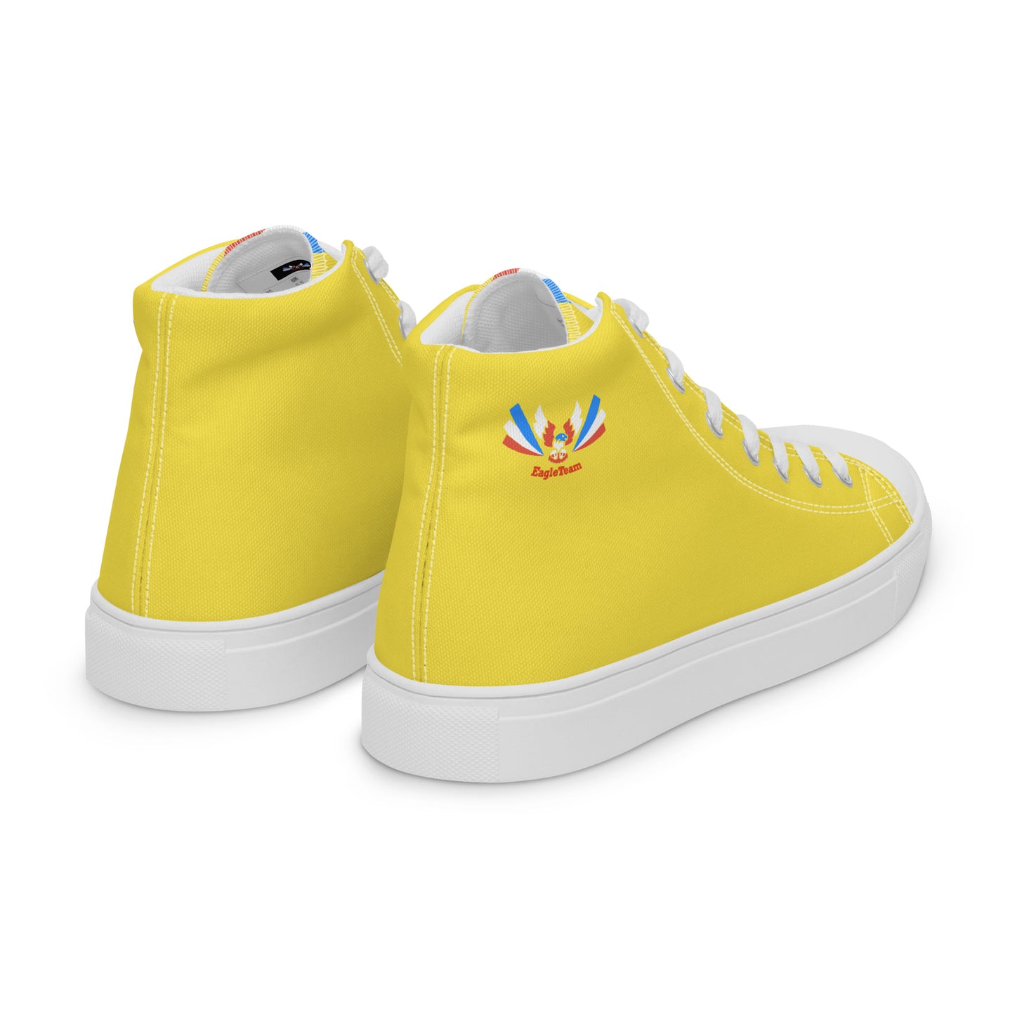 ET80 Yellow high top canvas shoes