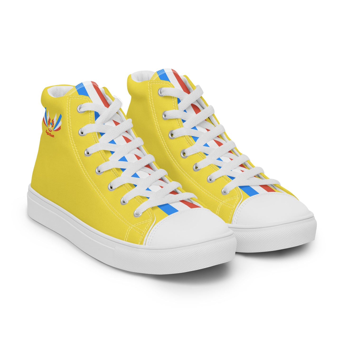 ET80 Yellow high top canvas shoes