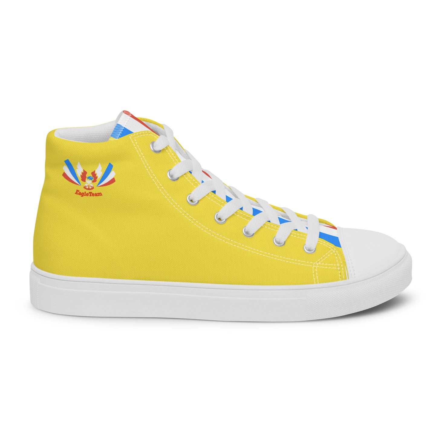 ET80 Yellow high top canvas shoes